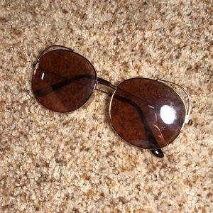Rose gold sunglasses